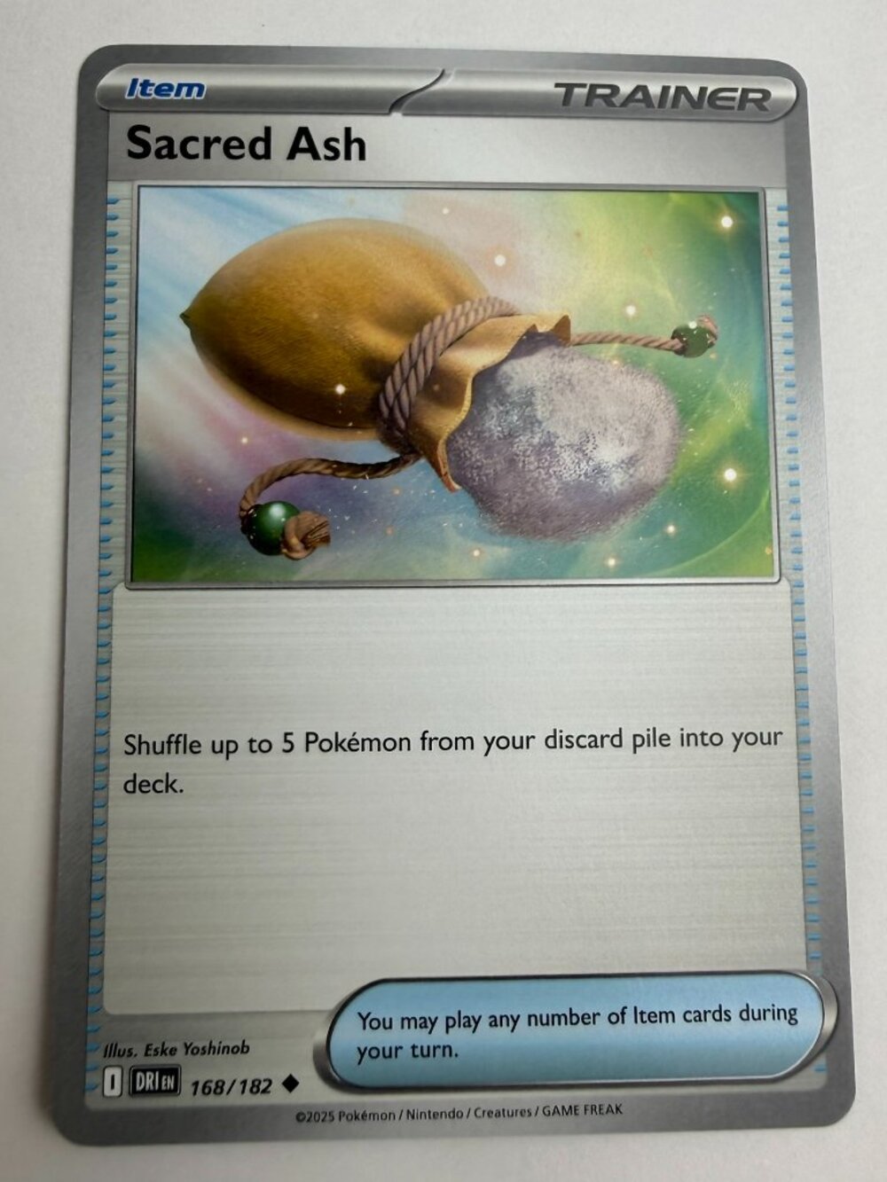 Sacred Ash Pokemon TCG SV10: Destined Rivals #168/182 Rev Holo